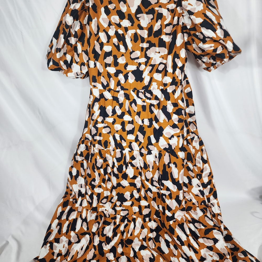 Mud Pie Black and Brown Maxi Dress